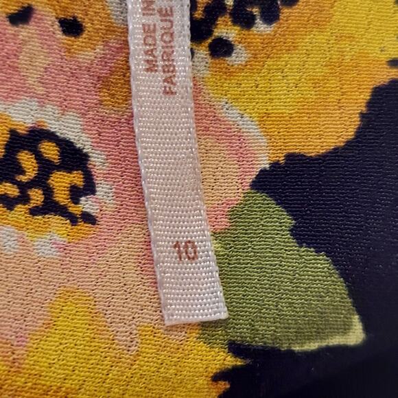 Free People Neon Garden Mini Dress 10 Dark Floral Fairy Dark Romantic Date Night - Picture 4 of 7